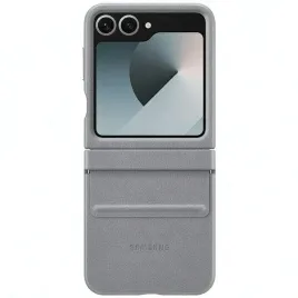 etui-samsung-ef-vf741pjegww-z-flip6-f741-szary-gray-flap-eco-leather-case