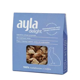 Zdjęcie produktu Ayla Cat Medaliony z indyka- Liofilizowany 28g