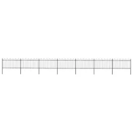 eleganckie-ogrodzenie-stalowe-119m-czarne