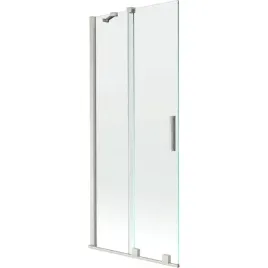 mexen-velar-parawan-wannowy-80x150cm-nikiel-transparentny-szklo