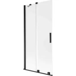 mexen-velar-parawan-2-skrzydlowy-90x150-cm-szron-czarny-ruchomy