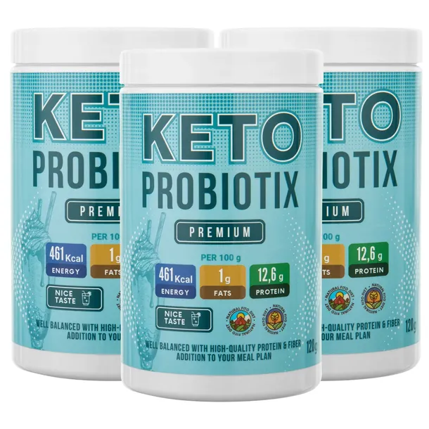 KETO PROBIOTIX PŁASKI BRZUCH REDUKCJA MASY WAGI ODCHUDZANIE PROSZEK BIAŁKO