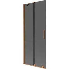 mexen-velar-parawan-rozsuwny-85x150cm-grafit-miedz-szczotkowana
