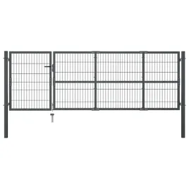 brama-ogrodowa-ze-slupkami-stalowa-350x100-cm-antracyt