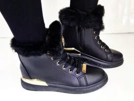 damskie-plaskie-botki-sneakersy-ocieplane-z-ozdobnym-futerkiem-czarne-38