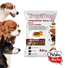 tropidog-premium-odzywcza-karma-dla-doroslych-psow-malych-ras-wolowina-500g