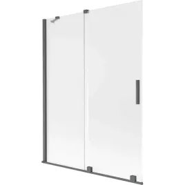 mexen-velar-zaslona-wannowa-130x150-cm-szron-gun-gray-szczotkowany