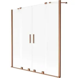 mexen-velar-duo-parawan-prysznicowy-150x150cm-szron-miedz-szczotk