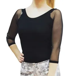 bluzka-sexi-tiulowy-rekaw-3-4-elastyczna-nolu-34-36