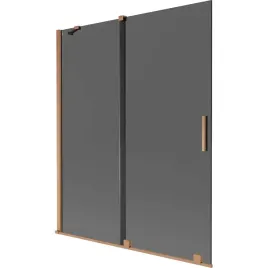 mexen-velar-parawan-2-skrzydlowy-140x150-cm-grafit-miedz-szczotkowana