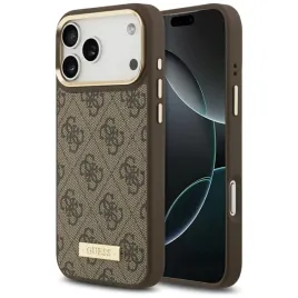 etui-guess-4g-logo-plate-magsafe-do-iphone-17-pro-max-brazowy