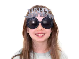 okulary-happy-new-year-czarno-srebrne-1-szt