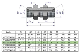 zlaczka-hydrauliczna-calowa-grodziowa-bb-3-8-bsp-z-przeciwnakretka-xsv-w