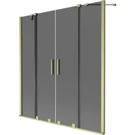 mexen-velar-duo-parawan-160x150cm-grafit-zloty-szczotkowany