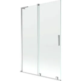 mexen-velar-l-parawan-120x150cm-2-skrzydl-chrom-transparent