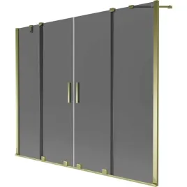 mexen-velar-duo-parawan-180x150cm-zloty-grafitowe-szklo-hartowane