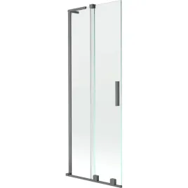 mexen-velar-l-parawan-75x150cm-transparent-gun-metal-2-skrzydlowy