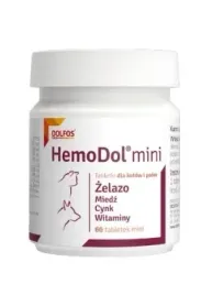 dolfos-hemodol-60-tabl-mini-witaminy-na-niedobor-zelaza-dla-psow-kotow