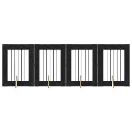 bramka-dla-psow-z-podporkami-4-szt-czarny-dab-60-x-80-cm