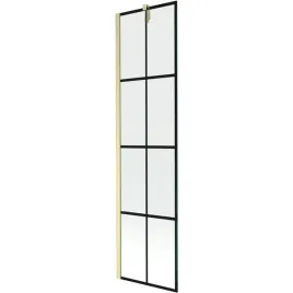 mexen-next-parawan-1-skrzydlowy-50x150-cm-czarny-zloty-szczotkowany