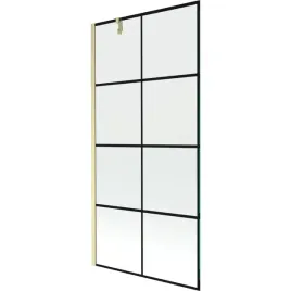 mexen-next-parawan-1-skrzydlowy-90x150cm-czarny-zloty-szczotkowany