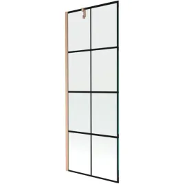 parawan-wannowy-mexen-next-70x150cm-czarny-wzor-miedz-szczotkowana