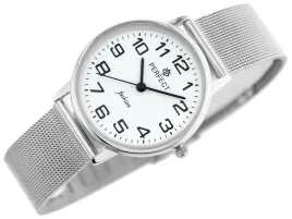 zegarek-damski-perfect-f105-2-3-srebrna-bransoleta-biala-tarcza-czytelna