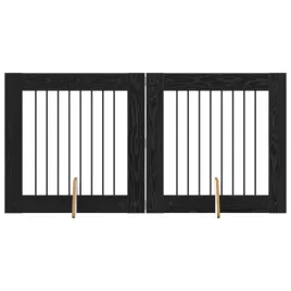 bramka-dla-psow-z-podporkami-2-szt-czarny-dab-80-x-80-cm