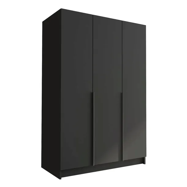 Szafa CALIA I 150cm-duża i praktyczna garderoba - CZARNY+CZARNY