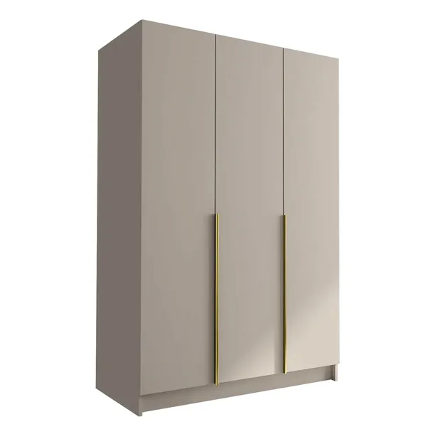 Szafa CALIA I 150cm-duża i praktyczna garderoba - KASZMIR+ZŁOTY