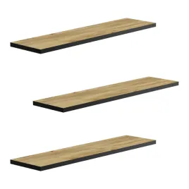 zestaw-2x-polka-scienna-60-cm-debowa-czarne-wykonczenie