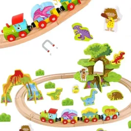 tooky-toy-drewniana-magnetyczna-kolejka-dinozaury-figurki