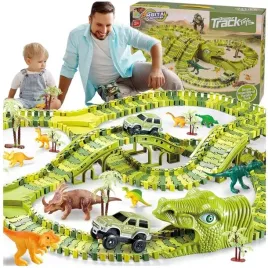 mega-tor-wyscigowy-dinozaur-dino-park-zestaw-xxl-270-el-samochodzik