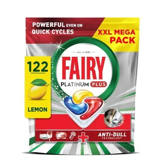 PLATINUM PLUS LEMON KAPSUŁKI DO ZMYWARKI 122SZT