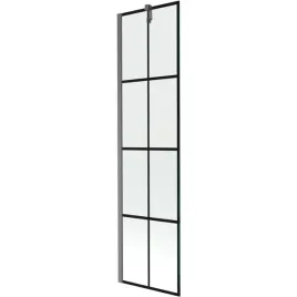 mexen-next-parawan-1-skrzydlowy-50x150cm-czarny-wzor-gun-gray