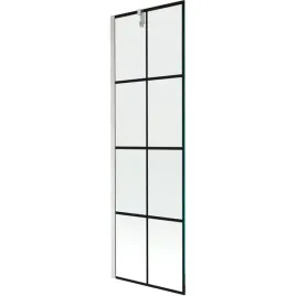mexen-next-parawan-60x150-cm-czarne-szklo-nikiel-szczotkowany