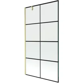 mexen-next-parawan-1-skrzydlowy-100x150cm-czarny-zloty-szczotkowany