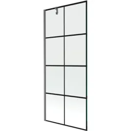 mexen-next-parawan-80x150-cm-czarne-szklo-gun-gray-szczotkowany