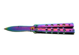 Zdjęcie produktu Nóż Składany Motylkowy Martinez Albainox 02100 Rainbow Mini Butterfly