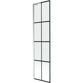 mexen-next-l-parawan-1-skrzydlowy-50x150-cm-czarny-wzor-chrom