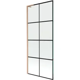 mexen-next-l-parawan-80x150-cm-czarne-szklo-miedz-szczotkowana