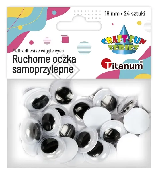 Oczka samoprzylepne Titanum 18mm