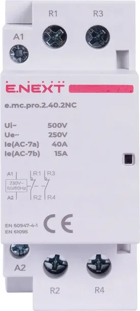stycznik-modulowy-pro-2p-40a-2nc-230v-stan-nowy