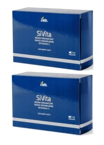 ZESTAW Dr Meller SiVita Krzem Organiczny Witamina C 60 kapsułek x2