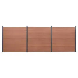 zestaw-paneli-ogrodzeniowych-brazowy-526x186-cm-wpc