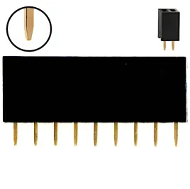 2x-pinheader-9pin-dystans-goldpin-8-5mm-2-54mm