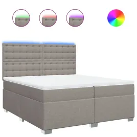 lozko-kontynentalne-z-materacem-taupe-tkanina-200x200-cm