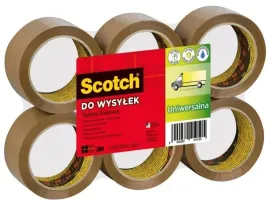 tasma-pakowa-hot-melt-scotch-3m-48mm-66m-brazowa-371-zgrzewka-6-sztuk