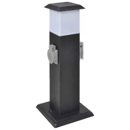 slupek-ogrodowy-z-lampa-i-2-gniazdami-zelazny-czarny-155x155x405-c
