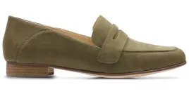 polbuty-damskie-clarks-pure-iris-zielone-khaki-skorzane-wsuwane-36